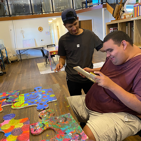 NDIS funded activities art class session